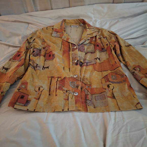 Chico's Design Multicolor Women's Button Front Jacket - Picture 3 of 8